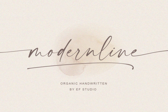 Modernline: The Handwritten Font for Elegant, Modern Design