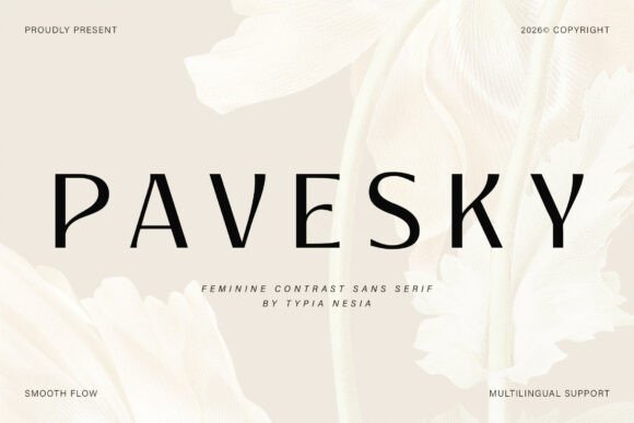 Pavesky: A Modern Sans Serif for Elegant Branding