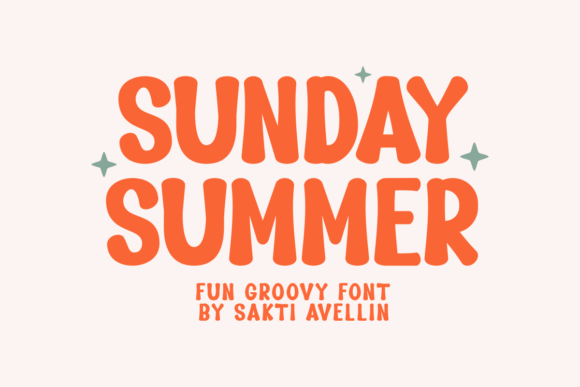 Sunday Summer: Capturing Retro Joy in Every Letter