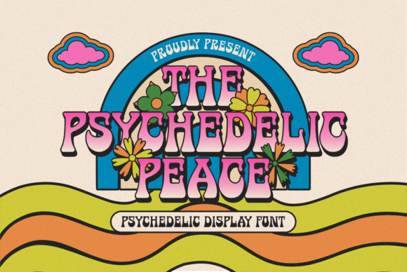 The Psychedelic Peace: Groovy Retro Font for Modern Design