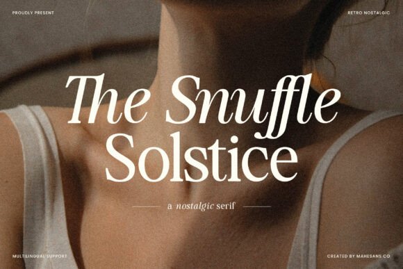 Timeless Elegance: The Snuffle Solstice Font
