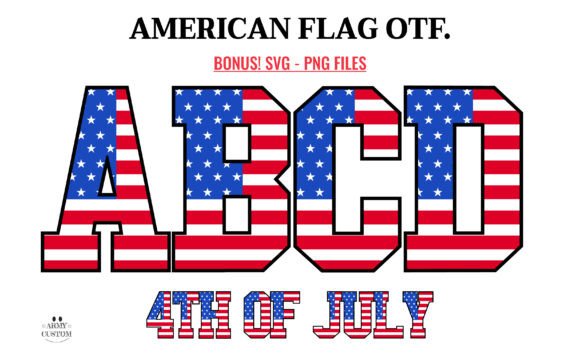 Varsity American Flag: A Typeface for Patriotic Design