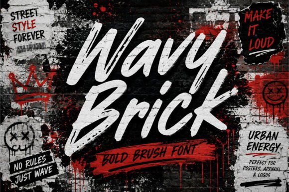 Wavy Brick: The Brush Script Font with Attitude